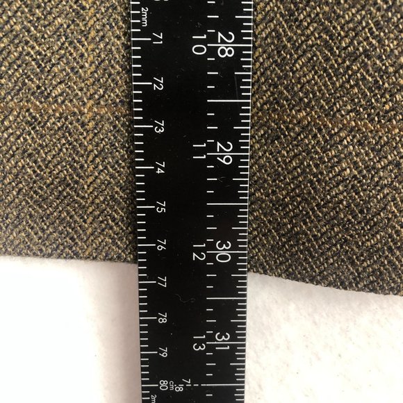 Oscar De La Renta Men's Size 42S Brown 100% Lambswool Three-Button Blazer Jacket - Picture 6 of 9